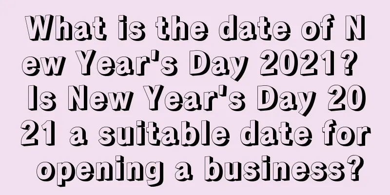 What is the date of New Year's Day 2021? Is New Year's Day 2021 a suitable date for opening a business?