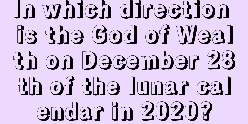 In which direction is the God of Wealth on December 28th of the lunar calendar in 2020?