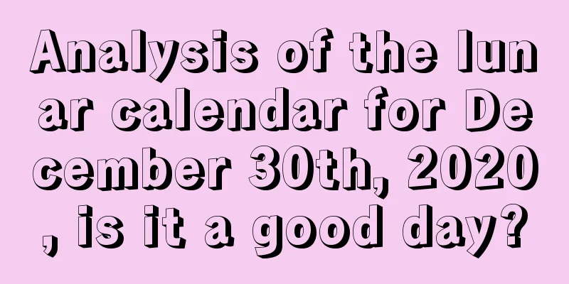 Analysis of the lunar calendar for December 30th, 2020, is it a good day?