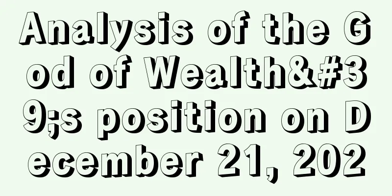 Analysis of the God of Wealth's position on December 21, 2020
