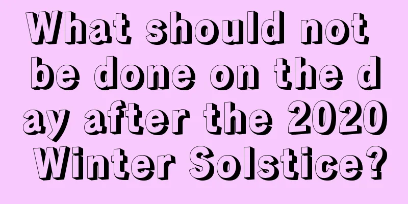 What should not be done on the day after the 2020 Winter Solstice?