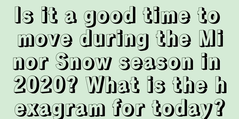 Is it a good time to move during the Minor Snow season in 2020? What is the hexagram for today?