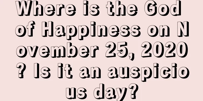 Where is the God of Happiness on November 25, 2020? Is it an auspicious day?