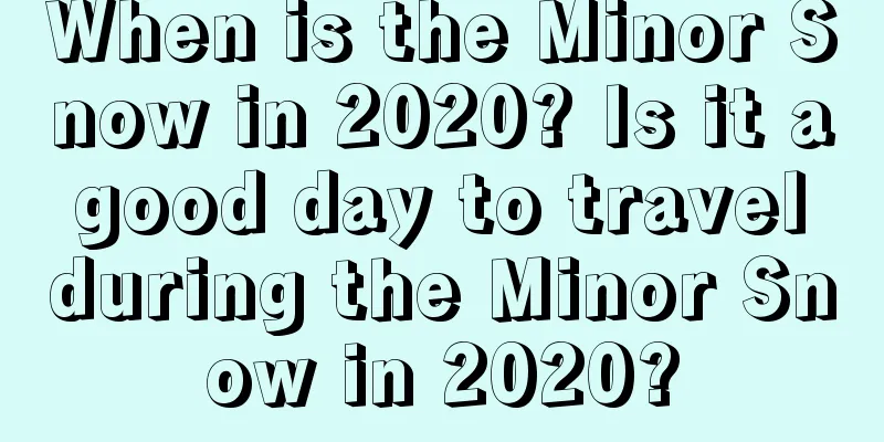 When is the Minor Snow in 2020? Is it a good day to travel during the Minor Snow in 2020?