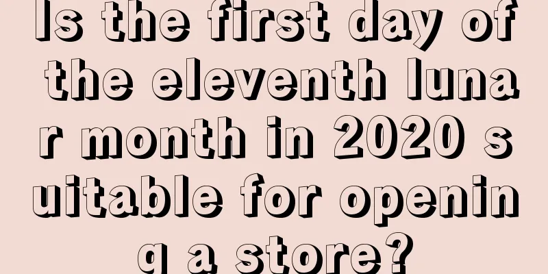 Is the first day of the eleventh lunar month in 2020 suitable for opening a store?
