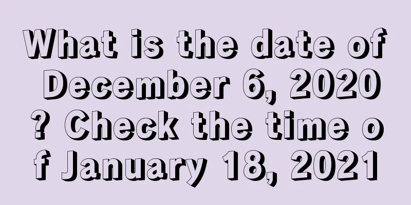 What is the date of December 6, 2020? Check the time of January 18, 2021