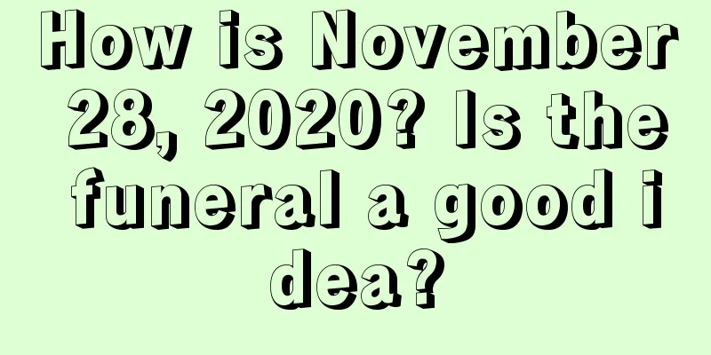 How is November 28, 2020? Is the funeral a good idea?