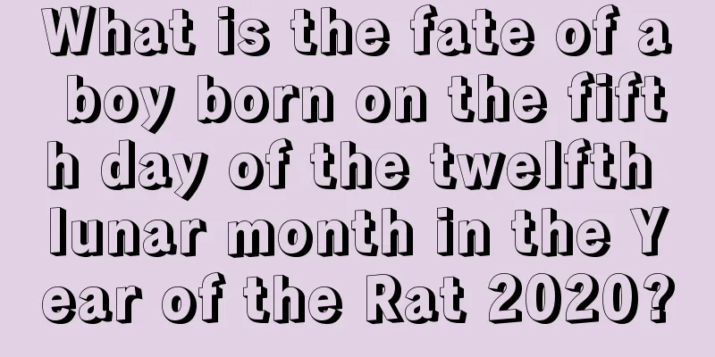 What is the fate of a boy born on the fifth day of the twelfth lunar month in the Year of the Rat 2020?