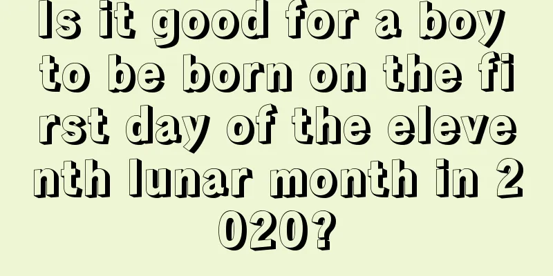 Is it good for a boy to be born on the first day of the eleventh lunar month in 2020?