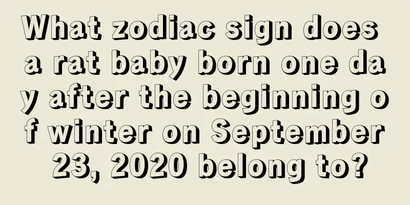 What zodiac sign does a rat baby born one day after the beginning of winter on September 23, 2020 belong to?