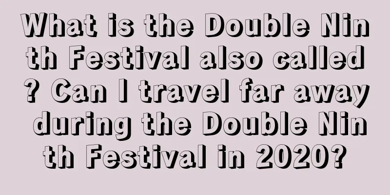 What is the Double Ninth Festival also called? Can I travel far away during the Double Ninth Festival in 2020?