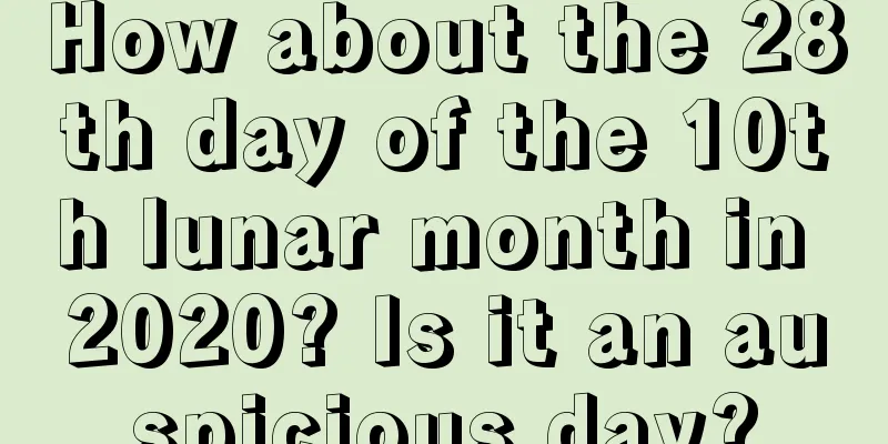 How about the 28th day of the 10th lunar month in 2020? Is it an auspicious day?