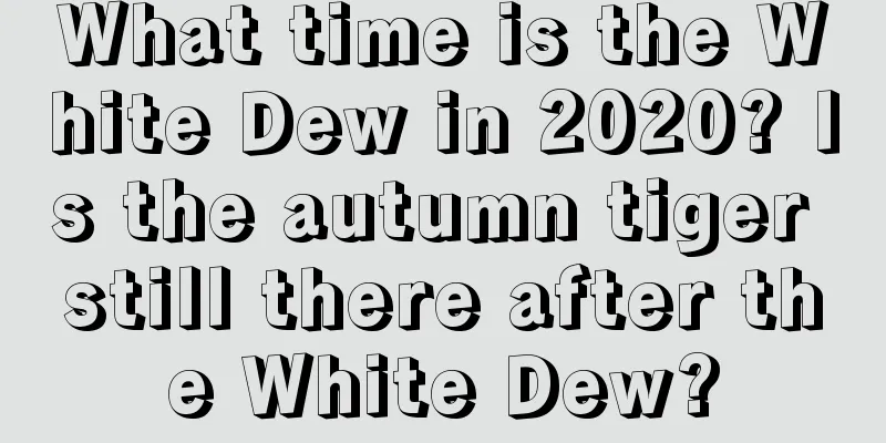 What time is the White Dew in 2020? Is the autumn tiger still there after the White Dew?