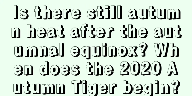 Is there still autumn heat after the autumnal equinox? When does the 2020 Autumn Tiger begin?