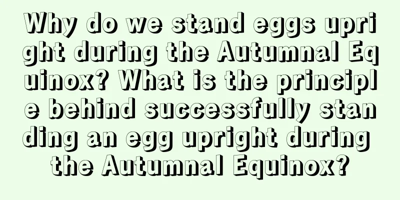 Why do we stand eggs upright during the Autumnal Equinox? What is the principle behind successfully standing an egg upright during the Autumnal Equinox?