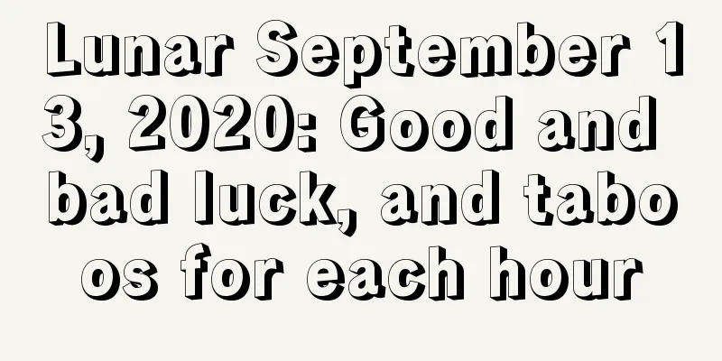 Lunar September 13, 2020: Good and bad luck, and taboos for each hour