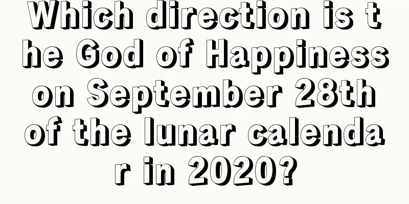 Which direction is the God of Happiness on September 28th of the lunar calendar in 2020?