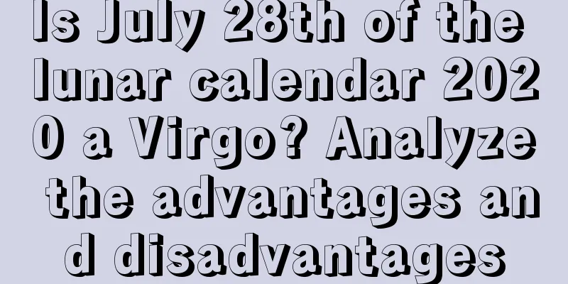 Is July 28th of the lunar calendar 2020 a Virgo? Analyze the advantages and disadvantages
