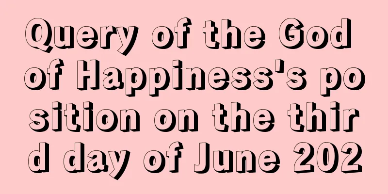 Query of the God of Happiness's position on the third day of June 2020