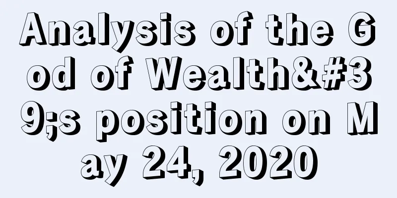 Analysis of the God of Wealth's position on May 24, 2020