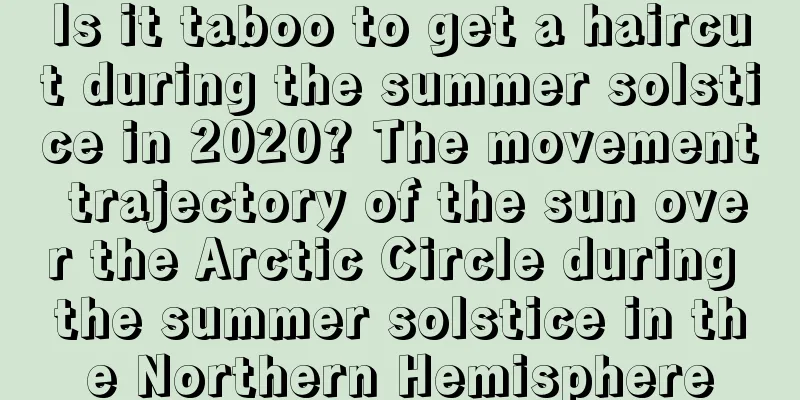 Is it taboo to get a haircut during the summer solstice in 2020? The movement trajectory of the sun over the Arctic Circle during the summer solstice in the Northern Hemisphere
