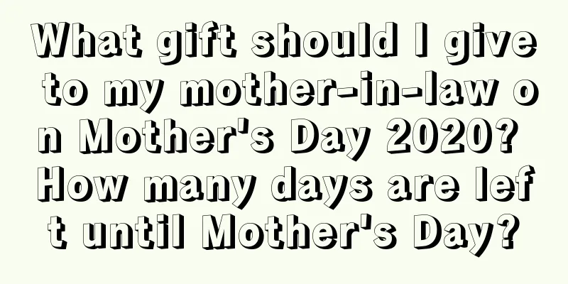 What gift should I give to my mother-in-law on Mother's Day 2020? How many days are left until Mother's Day?