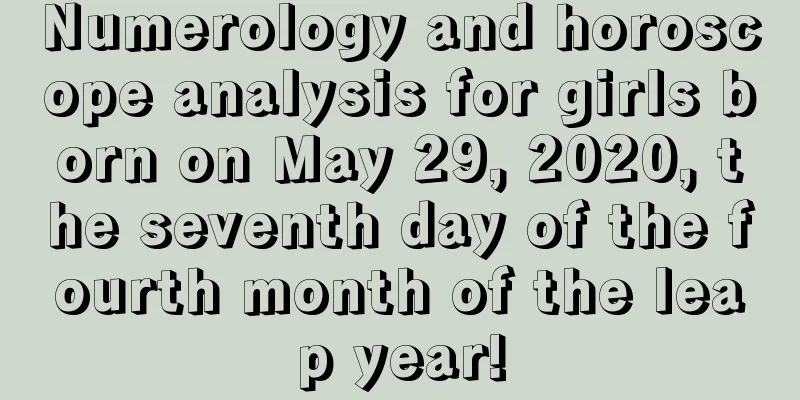 Numerology and horoscope analysis for girls born on May 29, 2020, the seventh day of the fourth month of the leap year!