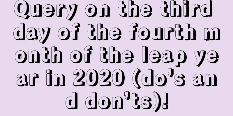 Query on the third day of the fourth month of the leap year in 2020 (do’s and don’ts)!