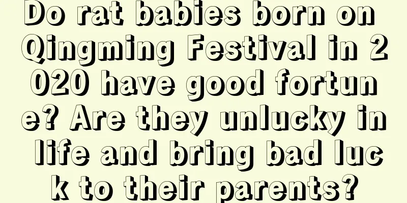 Do rat babies born on Qingming Festival in 2020 have good fortune? Are they unlucky in life and bring bad luck to their parents?