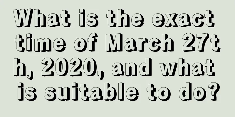 What is the exact time of March 27th, 2020, and what is suitable to do?