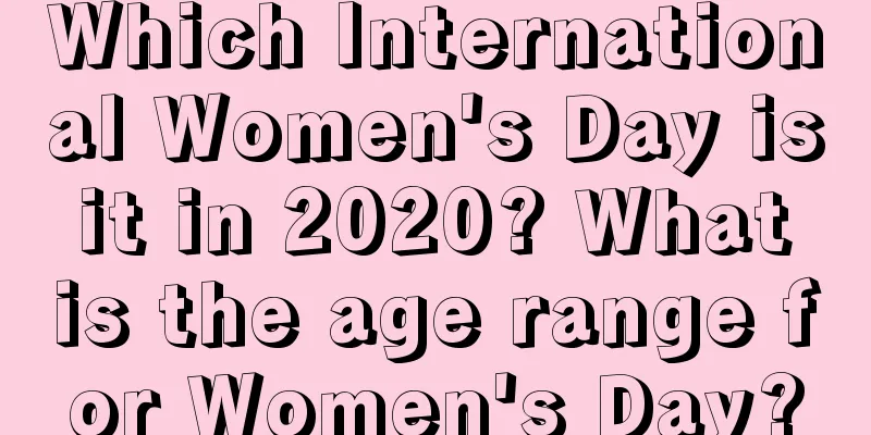 Which International Women's Day is it in 2020? What is the age range for Women's Day?
