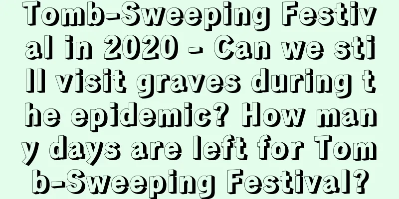 Tomb-Sweeping Festival in 2020 - Can we still visit graves during the epidemic? How many days are left for Tomb-Sweeping Festival?