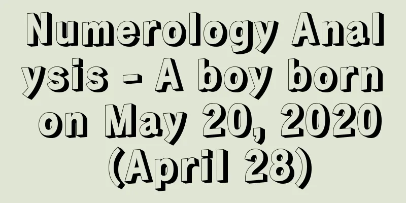 Numerology Analysis - A boy born on May 20, 2020 (April 28)