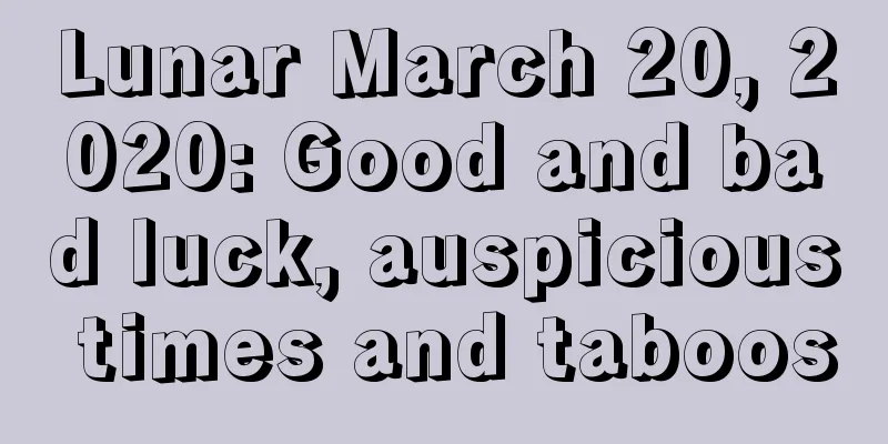 Lunar March 20, 2020: Good and bad luck, auspicious times and taboos