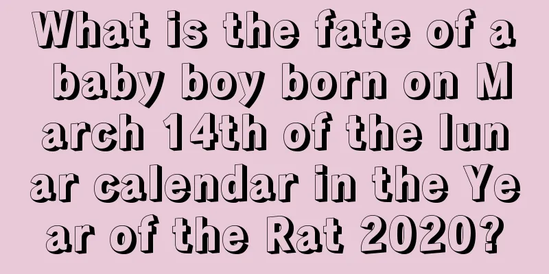 What is the fate of a baby boy born on March 14th of the lunar calendar in the Year of the Rat 2020?