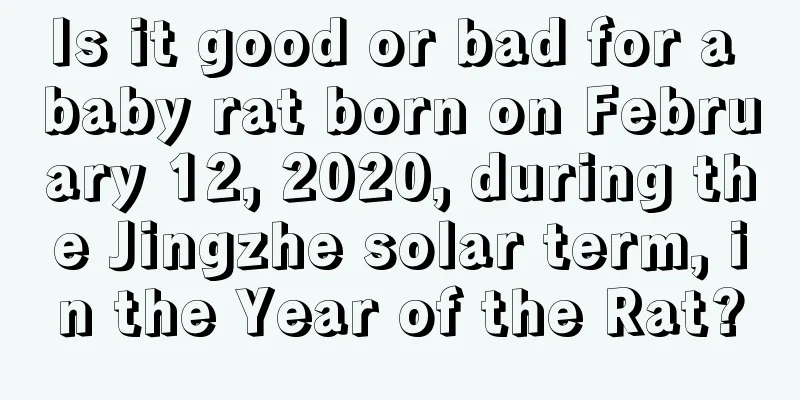 Is it good or bad for a baby rat born on February 12, 2020, during the Jingzhe solar term, in the Year of the Rat?