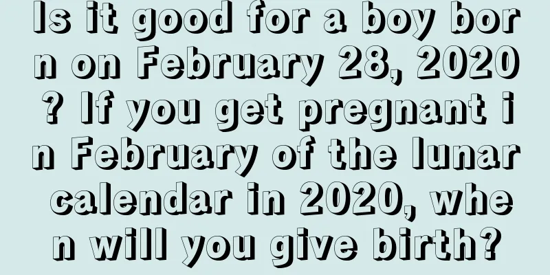Is it good for a boy born on February 28, 2020? If you get pregnant in February of the lunar calendar in 2020, when will you give birth?