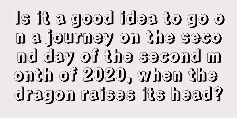 Is it a good idea to go on a journey on the second day of the second month of 2020, when the dragon raises its head?
