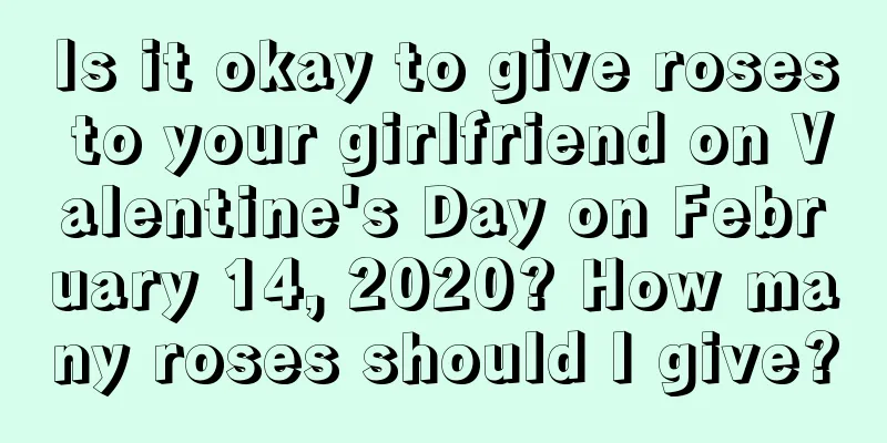 Is it okay to give roses to your girlfriend on Valentine's Day on February 14, 2020? How many roses should I give?
