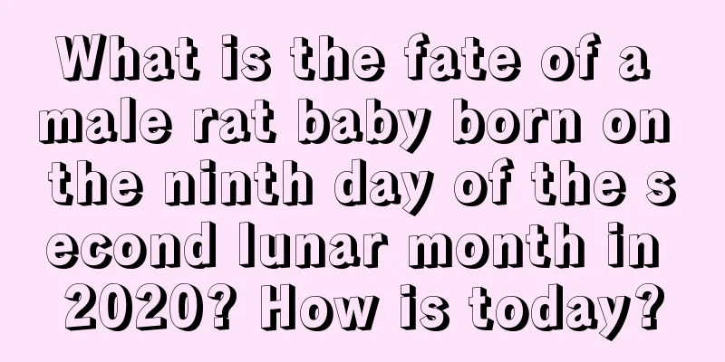 What is the fate of a male rat baby born on the ninth day of the second lunar month in 2020? How is today?