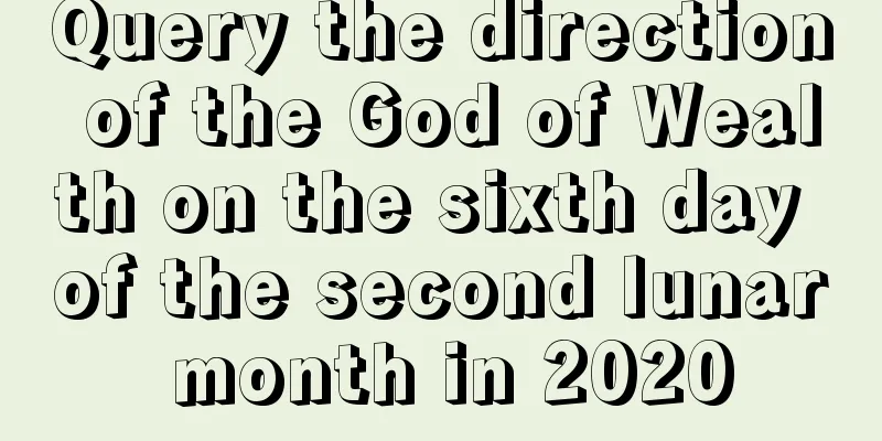 Query the direction of the God of Wealth on the sixth day of the second lunar month in 2020