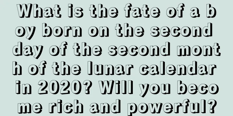 What is the fate of a boy born on the second day of the second month of the lunar calendar in 2020? Will you become rich and powerful?