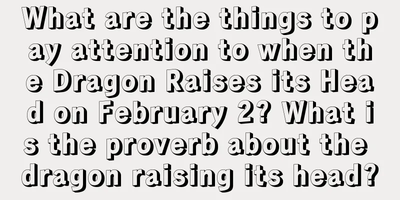 What are the things to pay attention to when the Dragon Raises its Head on February 2? What is the proverb about the dragon raising its head?