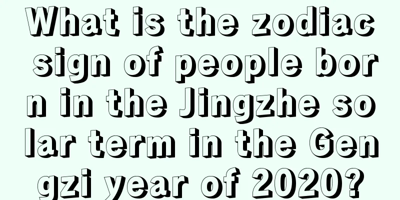What is the zodiac sign of people born in the Jingzhe solar term in the Gengzi year of 2020?