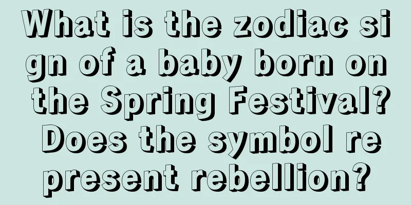What is the zodiac sign of a baby born on the Spring Festival? Does the symbol represent rebellion?