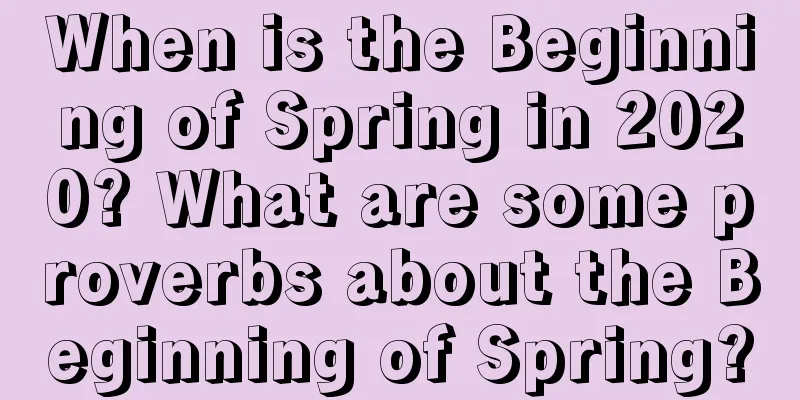 When is the Beginning of Spring in 2020? What are some proverbs about the Beginning of Spring?