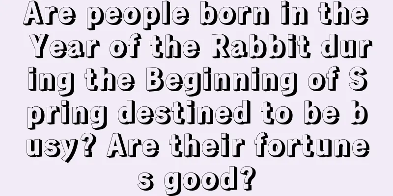 Are people born in the Year of the Rabbit during the Beginning of Spring destined to be busy? Are their fortunes good?
