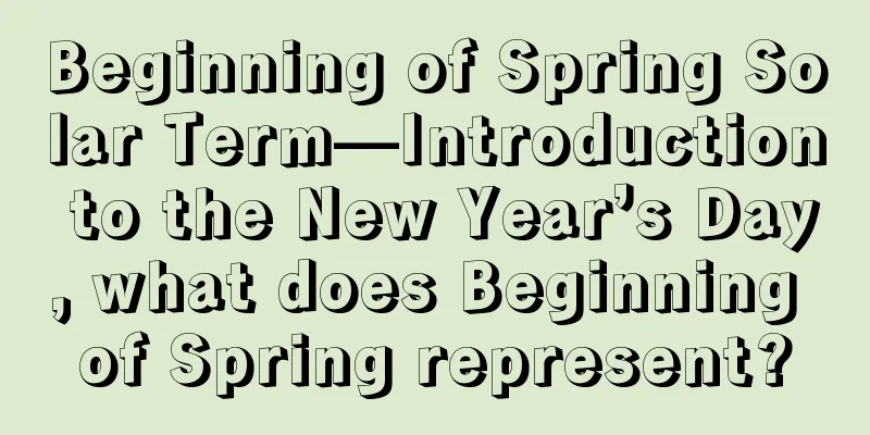 Beginning of Spring Solar Term—Introduction to the New Year’s Day, what does Beginning of Spring represent?