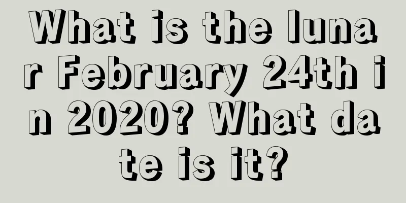 What is the lunar February 24th in 2020? What date is it?