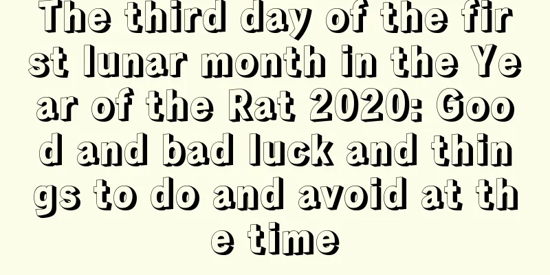 The third day of the first lunar month in the Year of the Rat 2020: Good and bad luck and things to do and avoid at the time